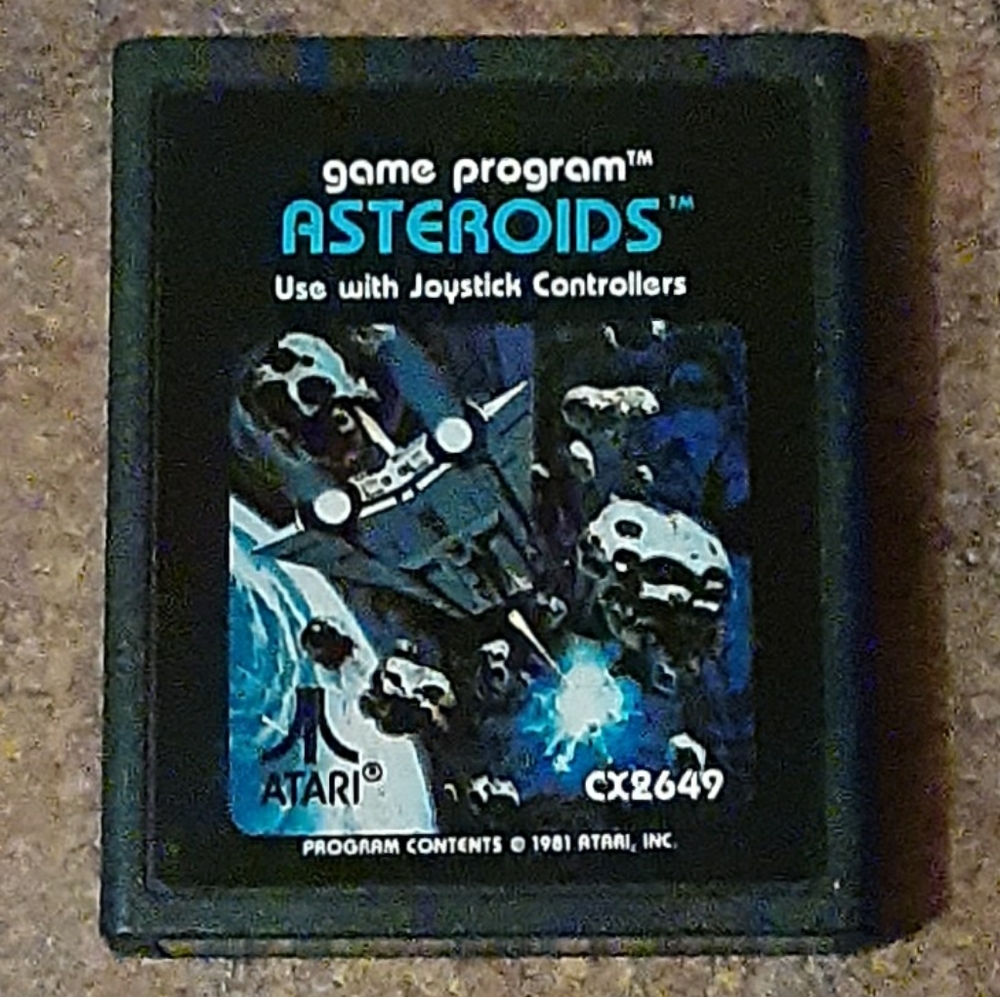 Vintage 1981 Atari 2600 Asteroids Game Cartridge -